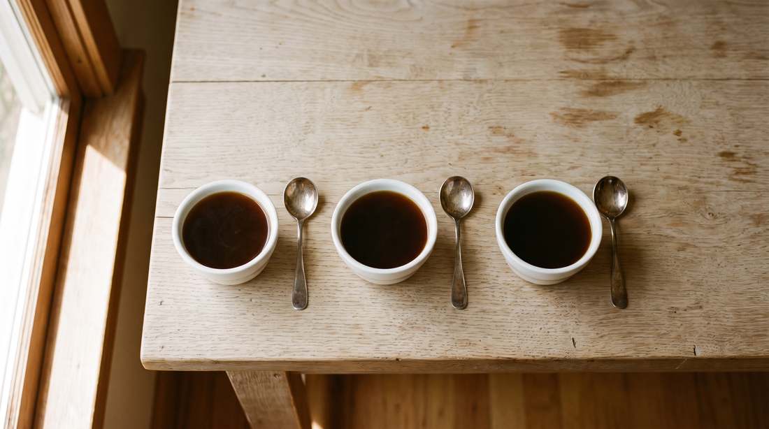 Cupping bowls lined up at Girls Got Drip Vol. 0